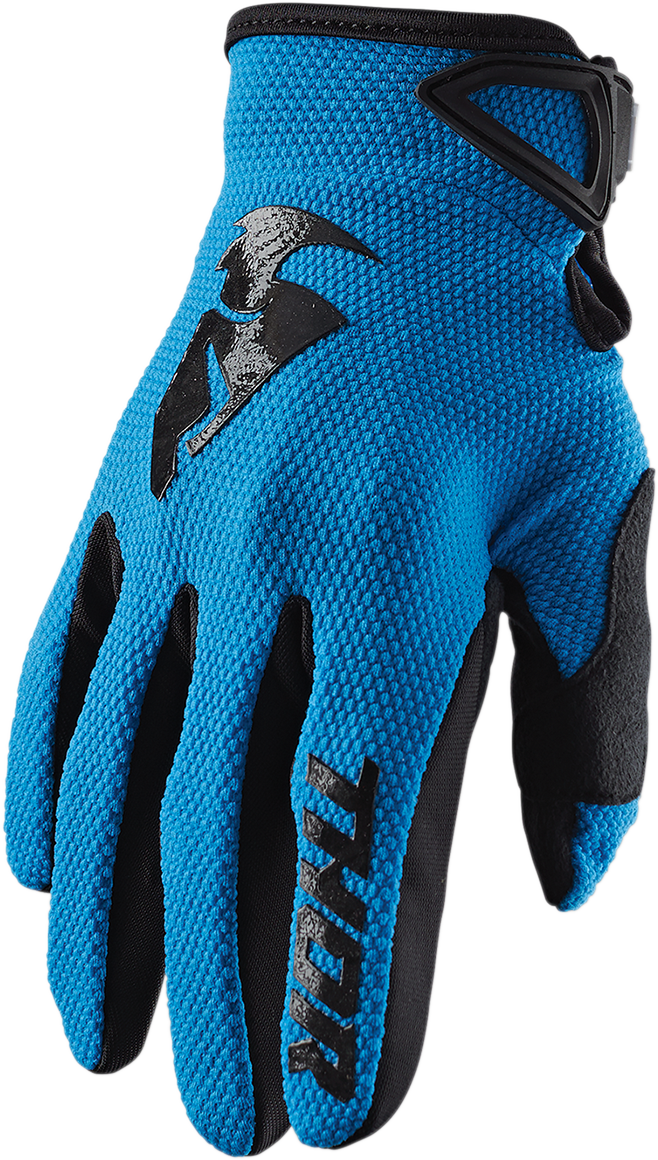 THOR Youth Sector Gloves - Blue/Black - 2XS 3332-1516