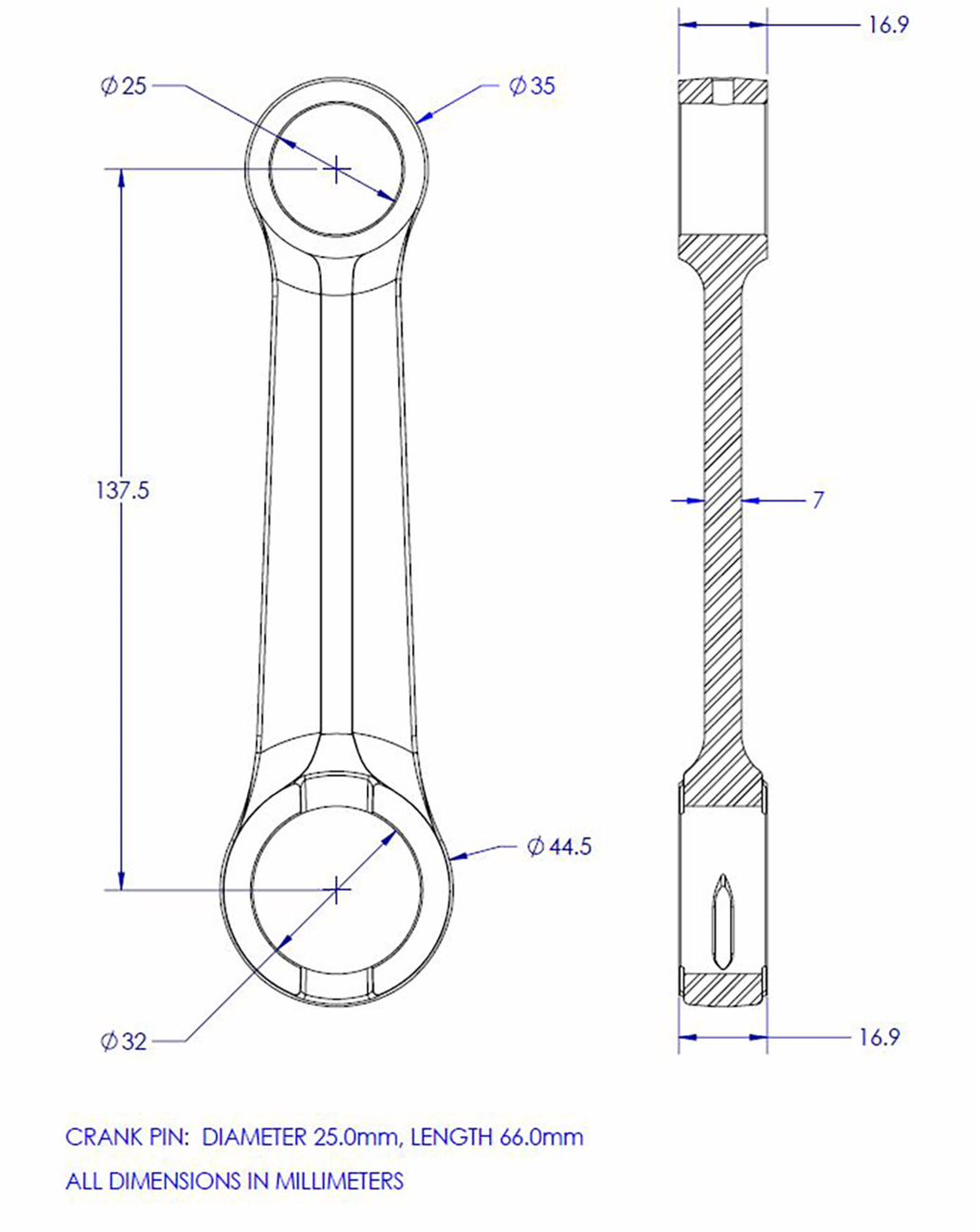 VINTCO Connecting Rod Kit KR2029