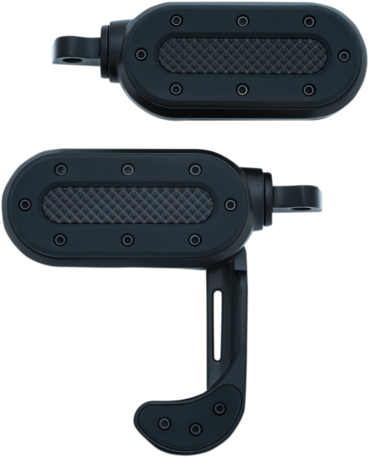 KURYAKYN Heavy Switchblade Footpegs - Black - With Adapter 7028