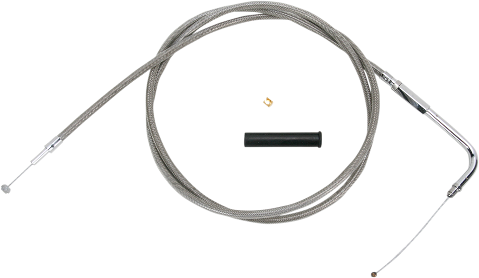 DRAG SPECIALTIES Throttle Cable - 58" - Braided 5332158B