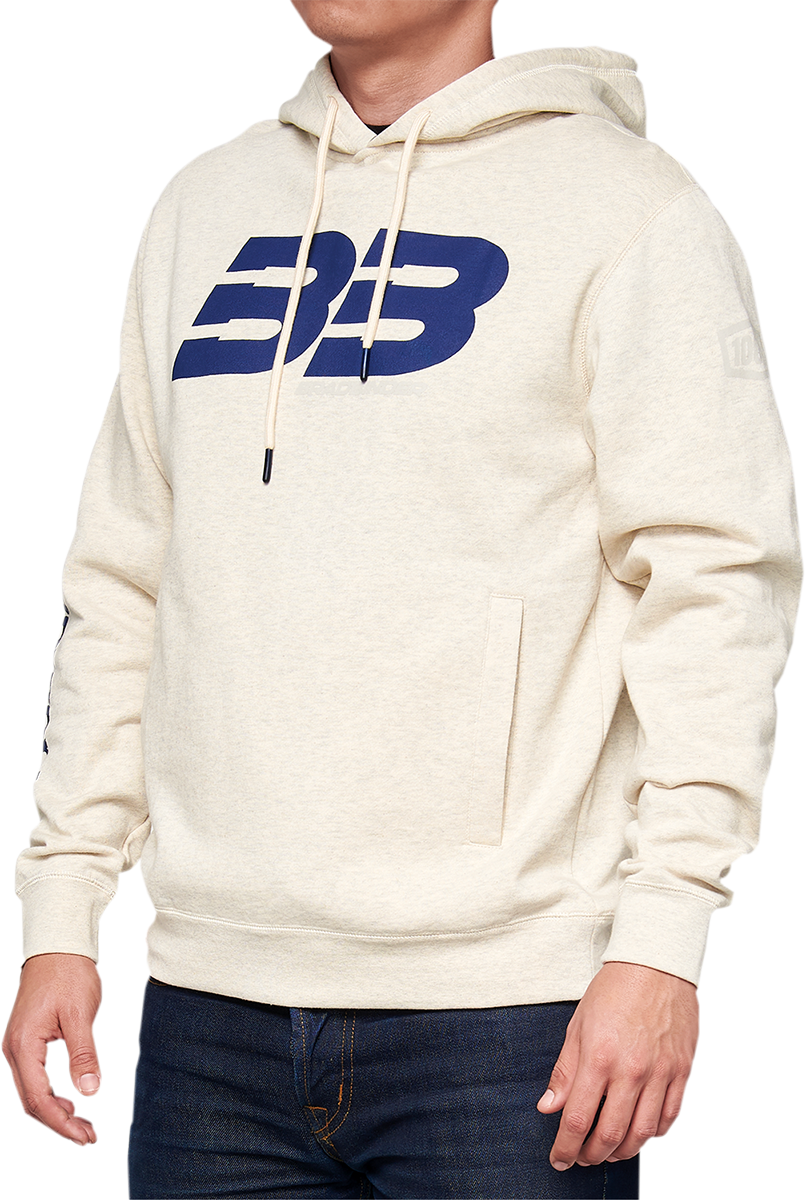 100% BB33 Pullover Welt Pocket Hoodie - Oatmeal - Large BB-36045-484-12