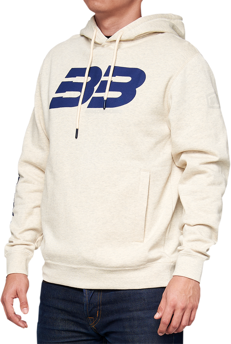 100% BB33 Pullover Welt Pocket Hoodie - Oatmeal - Small BB-36045-484-10