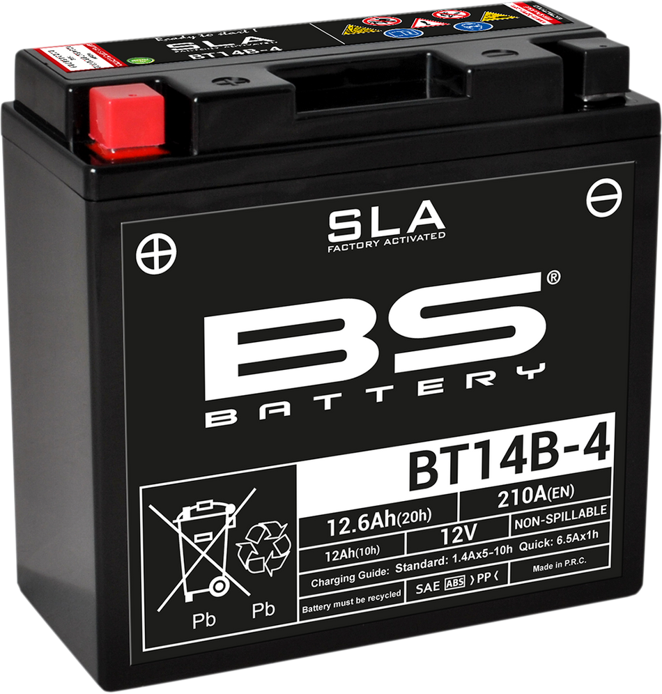 BS BATTERY Battery - BT14B-4 (YT) 300644