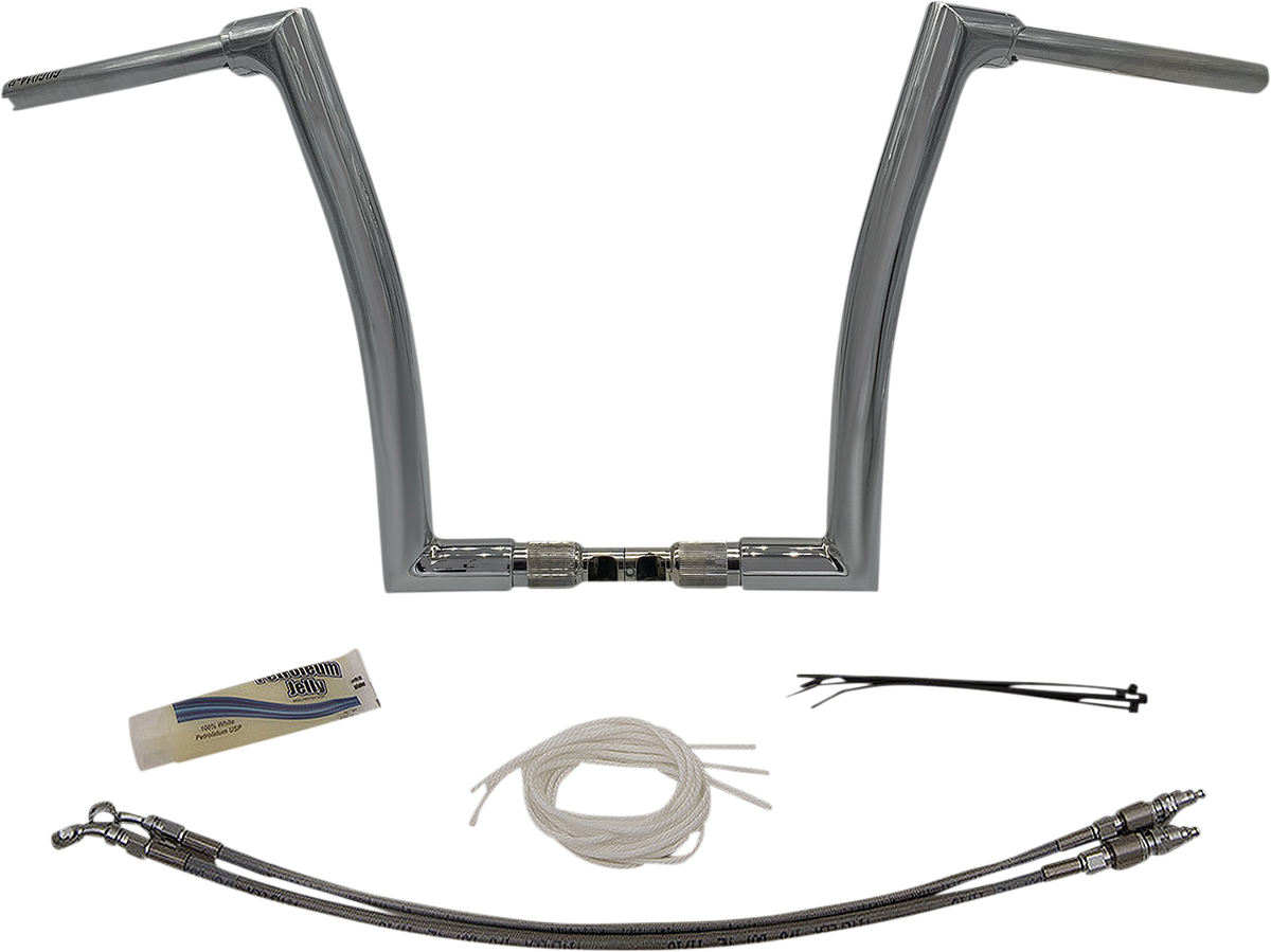 FAT BAGGERS INC. Handlebar Kit - Flat Top - 14" - Chrome 609314