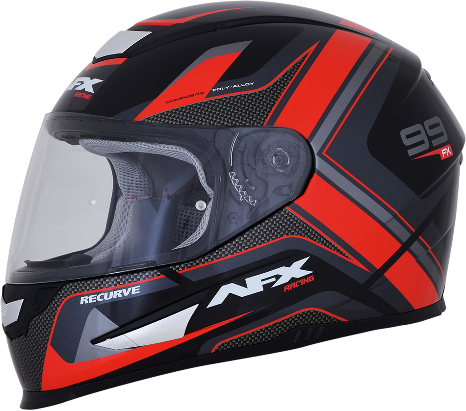 AFX FX-99 Helmet - Recurve - Black/Red - Large 0101-11113