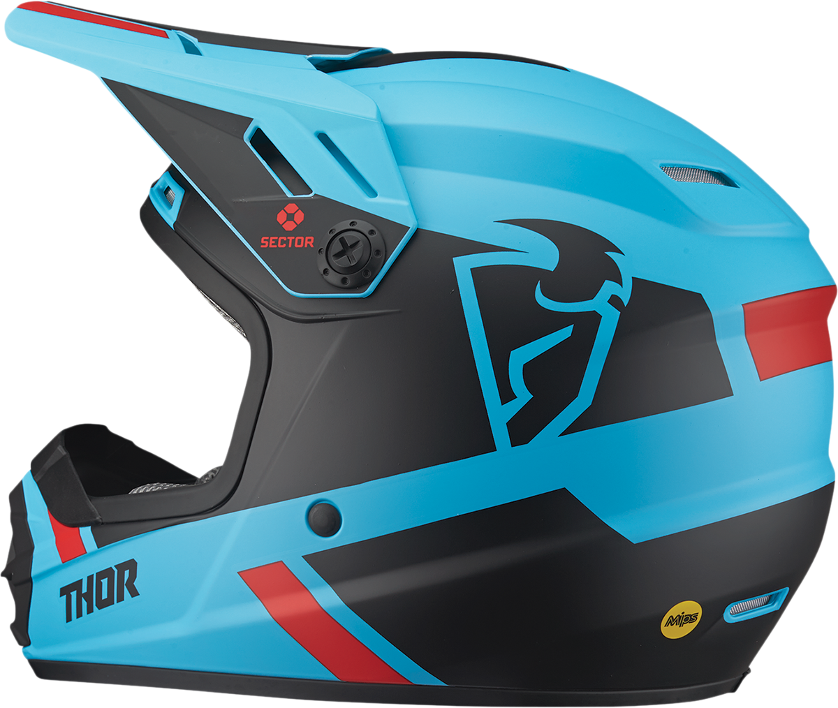 THOR Youth Sector Helmet - Split - MIPS - Blue/Black - Small 0111-1466