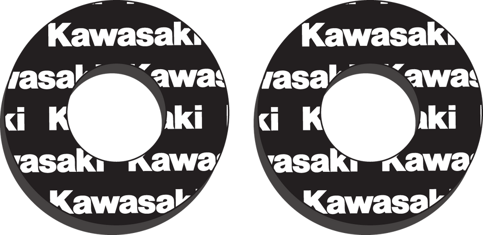 FACTORY EFFEX Grip Donuts - Kawasaki Black/White 22-67100
