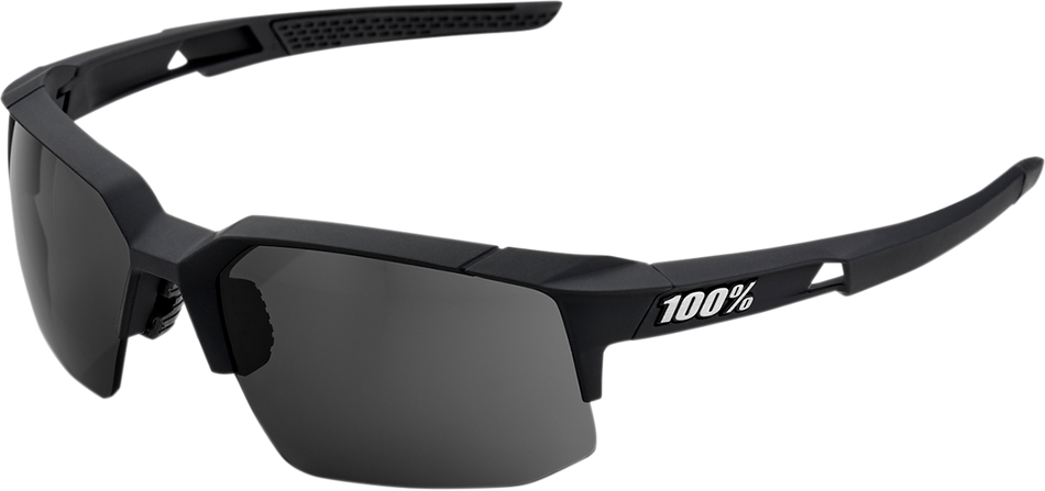 100% Speedcoupe Sunglasses - Black - Smoke 61031-100-57
