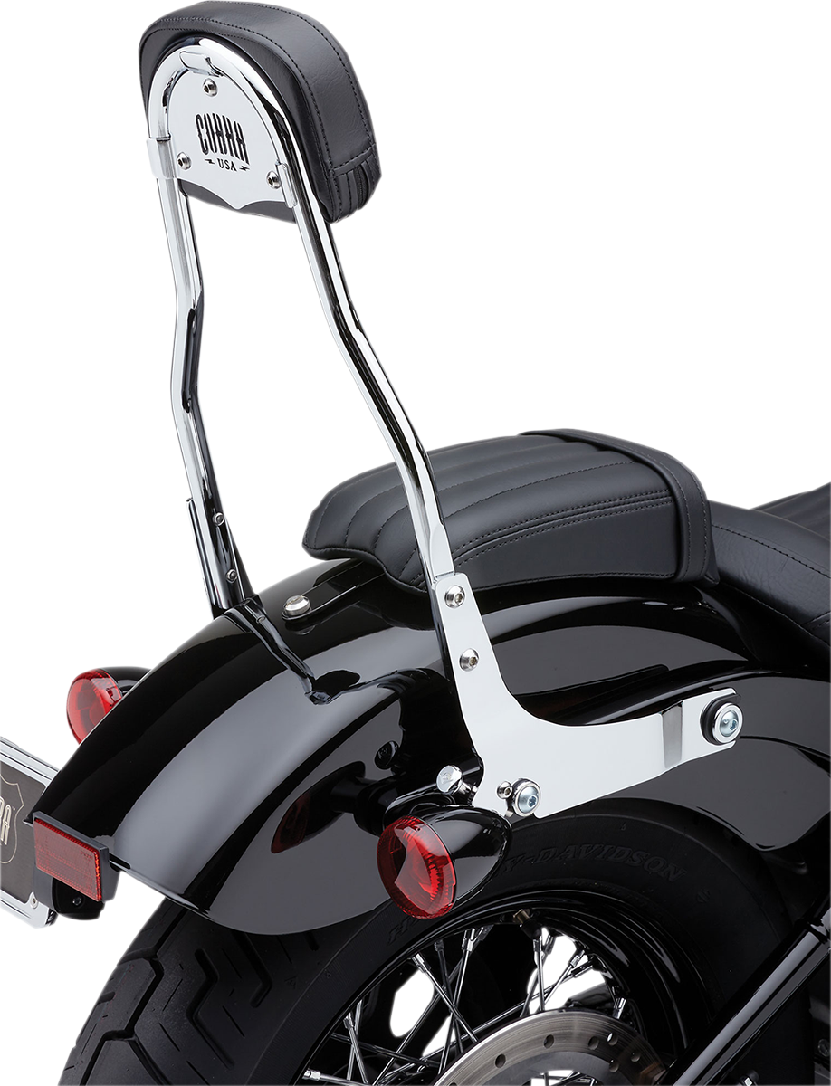 COBRA Backrest Kit - 14" - Chrome - Softail 602-2006