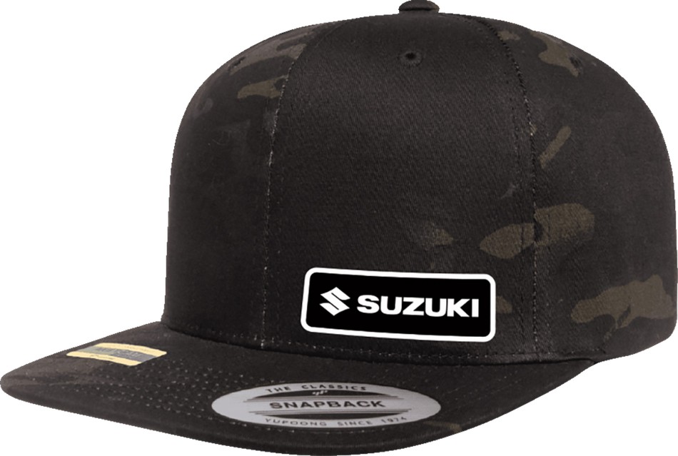 FACTORY EFFEX Suzuki Snapback Hat - Camo Black 27-86404