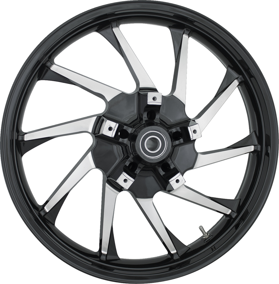 COASTAL MOTO Front Wheel - Hurricane 3D - Dual Disc/ABS - Black Cut - 21"x3.50" 3D-HUR213BCABST