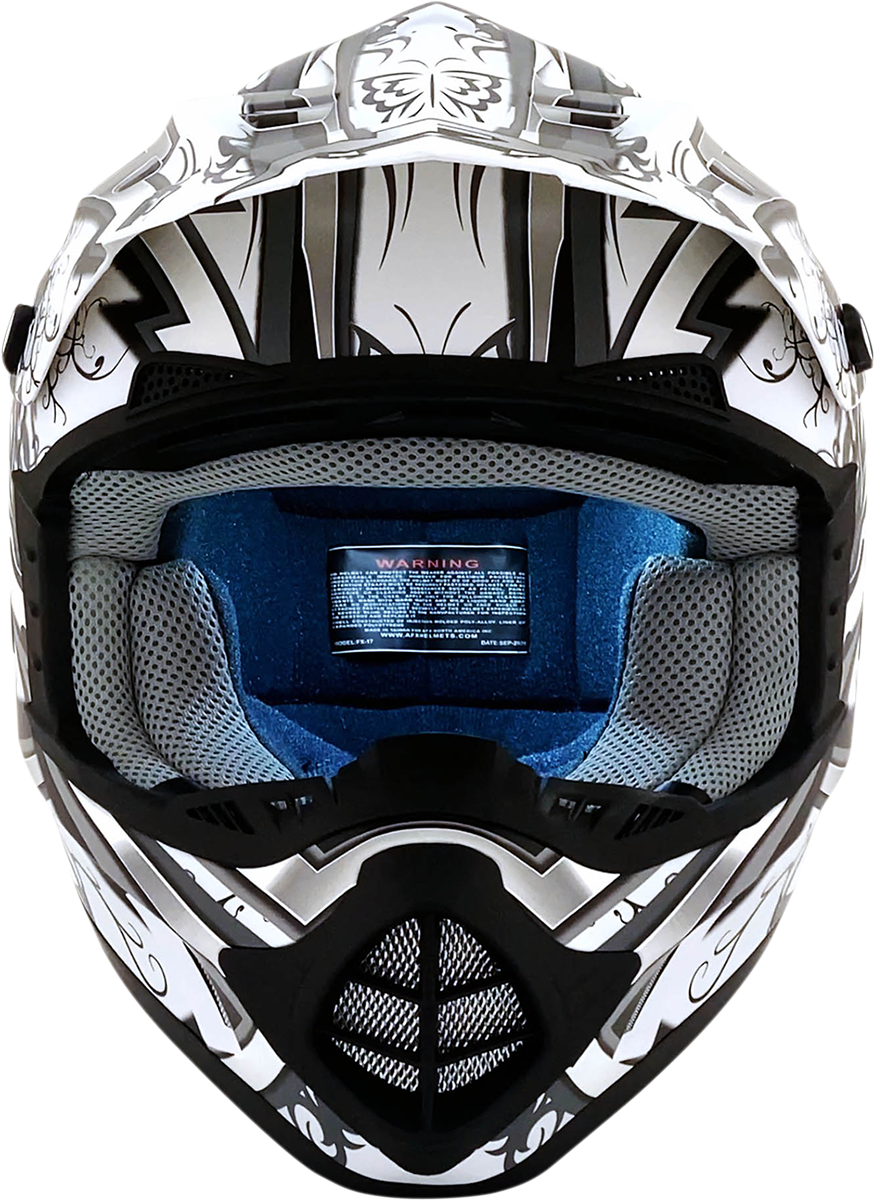 AFX FX-17 Helmet - Butterfly - Matte White - Small 0110-7127