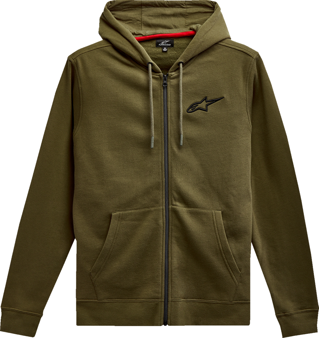 ALPINESTARS Ageless Kapuzenpullover mit Reißverschluss – Militär/Schwarz – XL 1212536006910XL