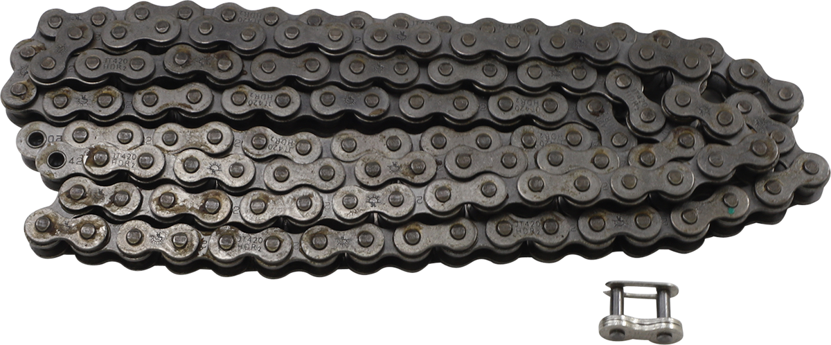 JT CHAINS 420 HDR - Heavy Duty Drive Chain - Steel - 130 Links JTC420HDR130SL