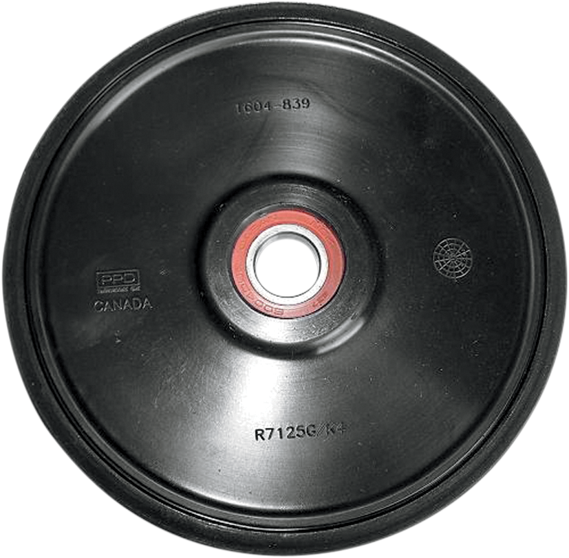 Parts Unlimited Thin Idler Wheel With Bearing 6004-2rs - Black - Group 5 - 7.125" Od X 20 Mm Id R7125g-2 001b