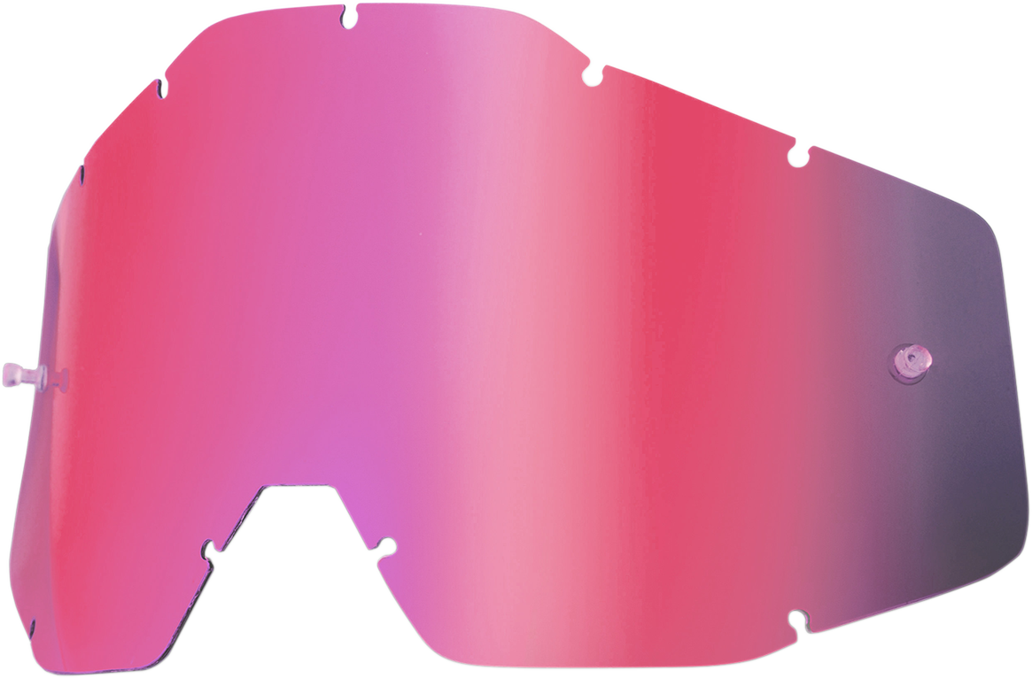 100% Accuri/Strata/Racecraft Lens - Pink Smoke Mirror 51002-016-02