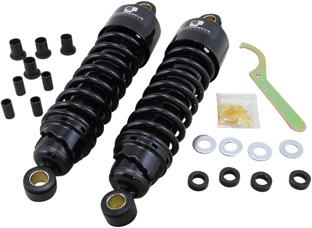 PROGRESSIVE SUSPENSION 412 Series Shock - 11.5" - Standard - Black - FLH/T 412-4074B