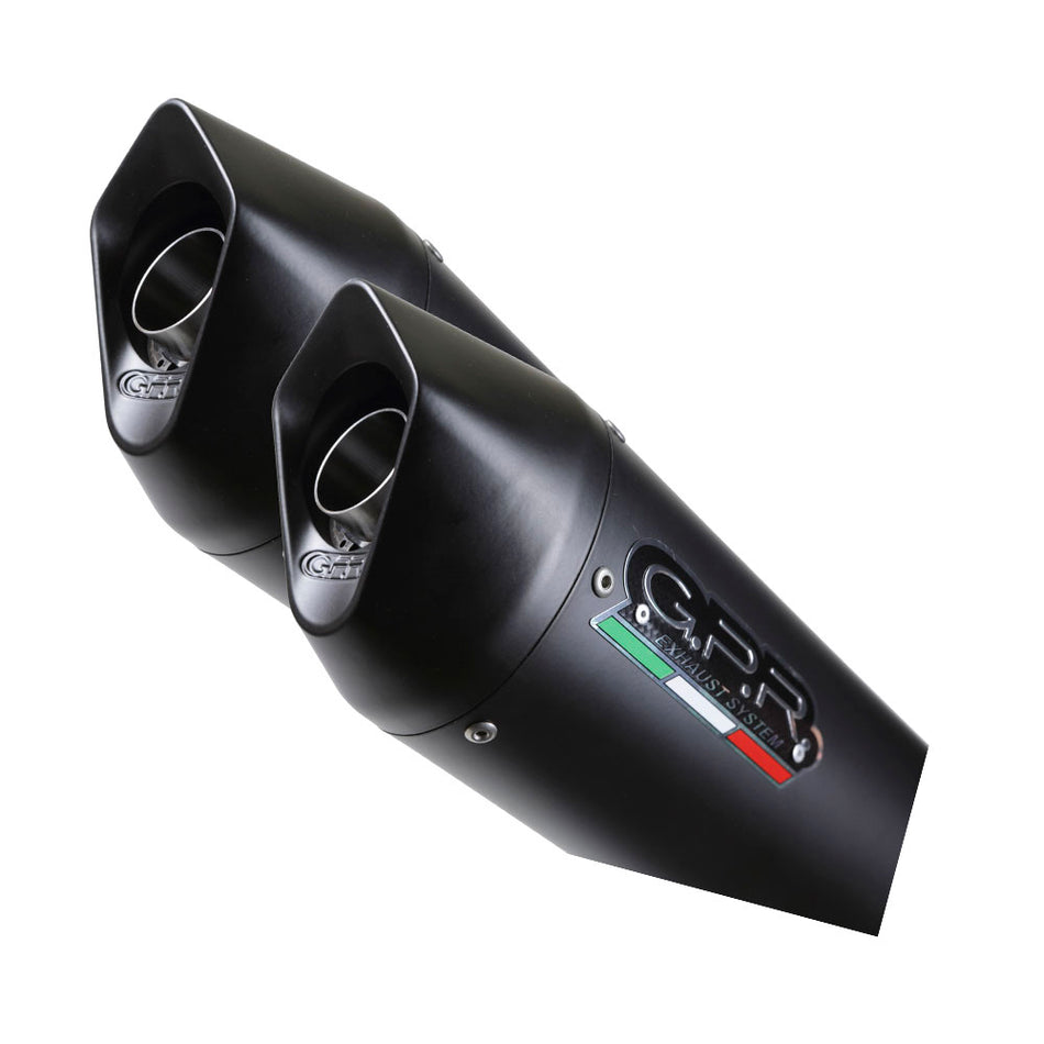 GPR Exhaust for Aprilia Sl - Falco 1000 2000-2004, Furore Nero, Dual slip-on Including Removable DB Killers and Link Pipes  A.15.FUNE