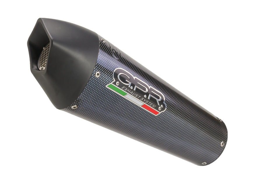 GPR Exhaust for Benelli Trk 502 X 2017-2020, GP Evo4 Poppy, Slip-on Exhaust Including Removable DB Killer and Link Pipe  E4.BE.16.GPAN.PO