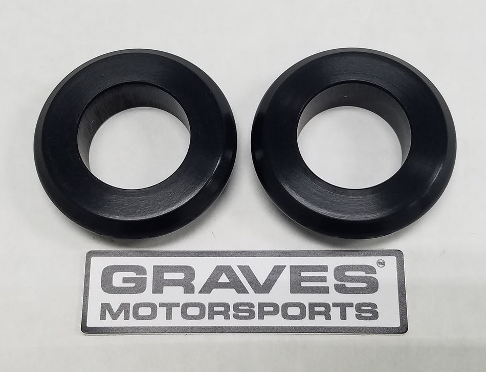 Graves motorsports works kawasaki ninja 400 front wheel captive spacers kit