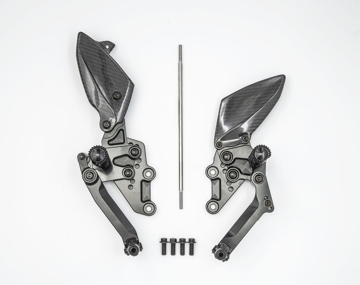 Graves motorsports yamaha r7 adjustable rearsets