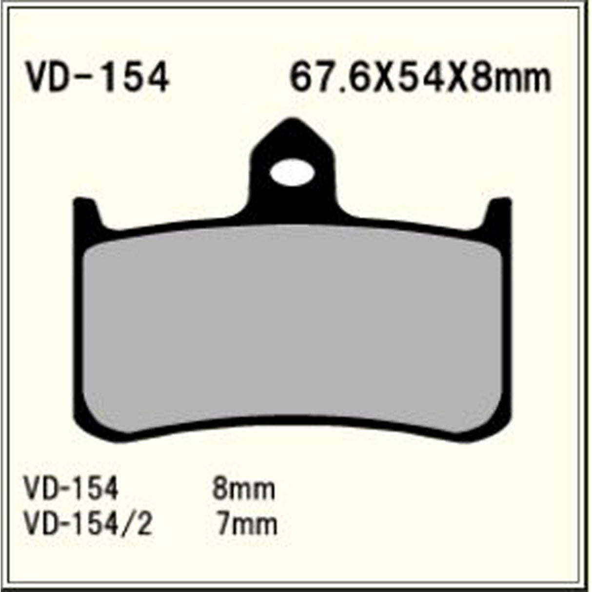 Vesrah Brake Pads (Vd-154rjl) 983969