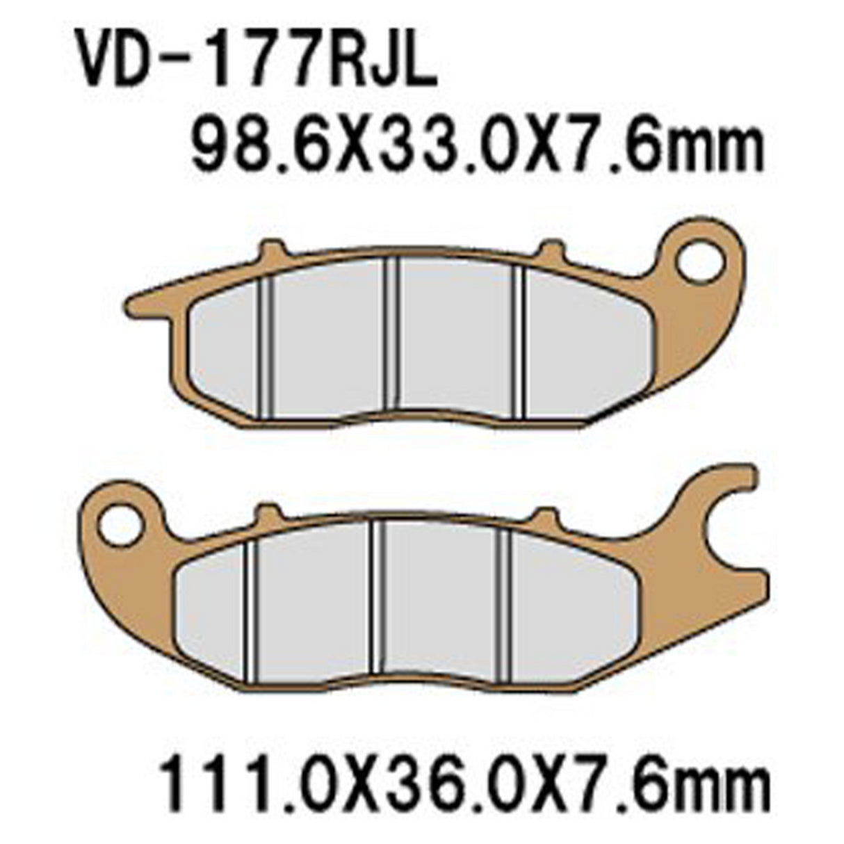 Vesrah Brake Pads (Vd-177rjl) 983977