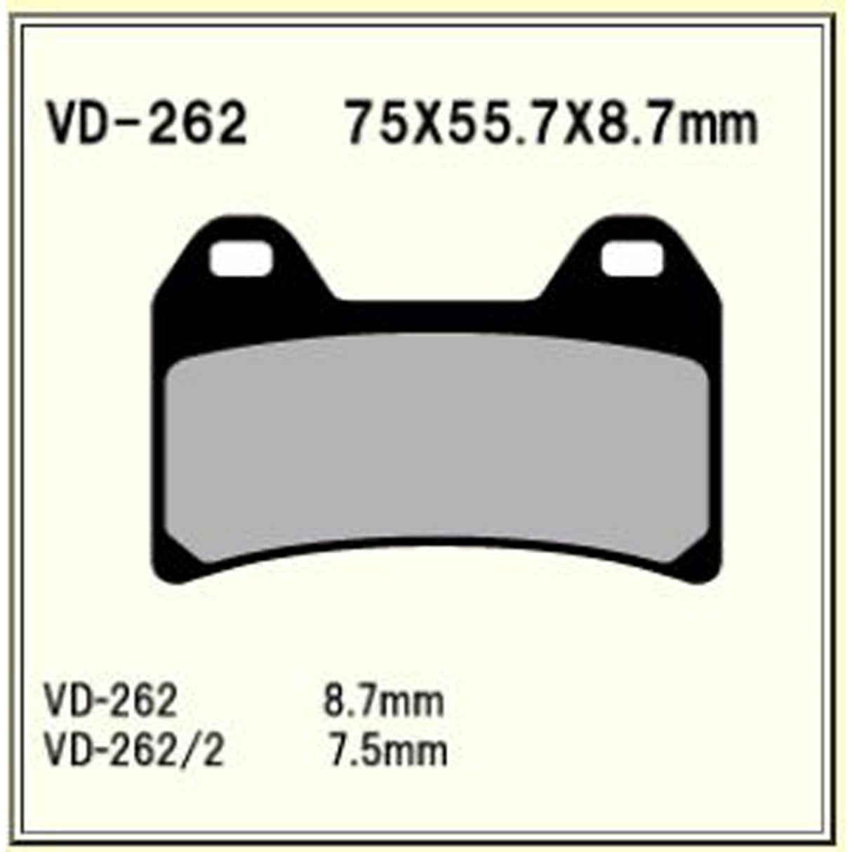 Vesrah Brake Pads (Vd-262rjl) 983982