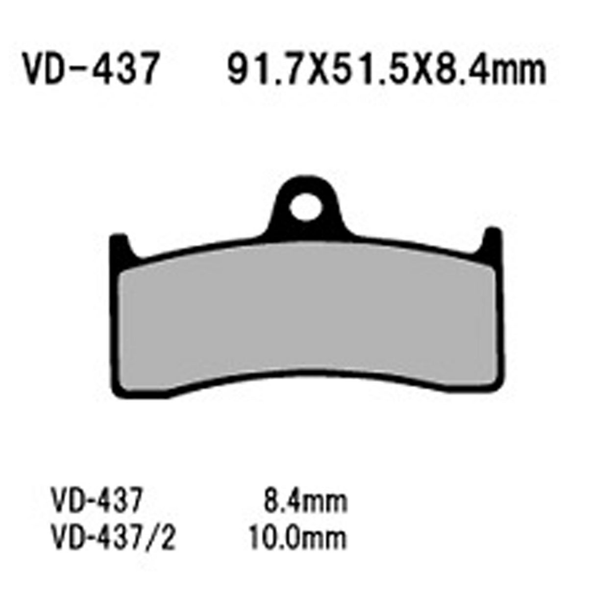 Vesrah Brake Pads (Vd-437rjl) 983995