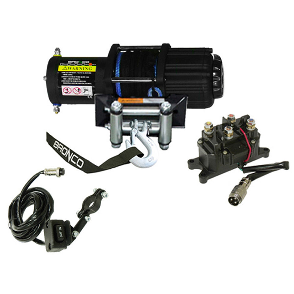 Bronco Products 4500 Lb Winch Syntheticrope 121440