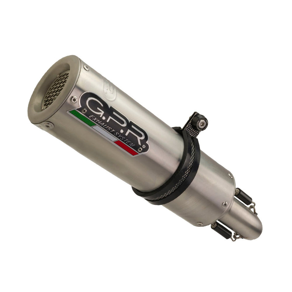 GPR Exhaust for Benelli Trk 502 2021-2023, M3 Inox , Slip-on Exhaust Including Link Pipe and Removable DB Killer  E5.BE.24.DBHOM.M3.INOX