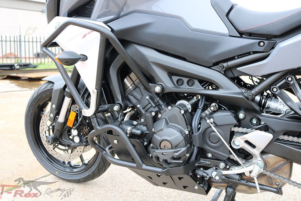 Combo de placa protectora protectora de motor T-rex 2019 yamaha tracer 900 / gt 2014 - 2019 fz-09 / mt-09 / fj-09