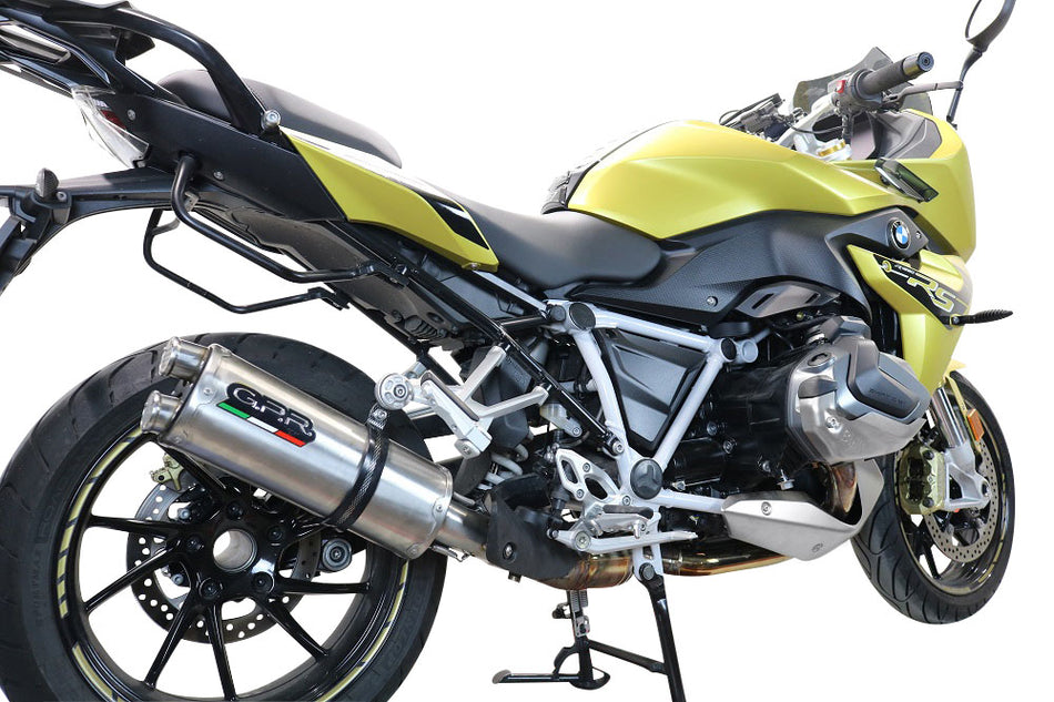 GPR Exhaust for Bmw R1250R R1250RS 2021-2023, Dual Inox, Slip-on Exhaust Including Removable DB Killer and Link Pipe  E5.BM.107.DUAL.IO