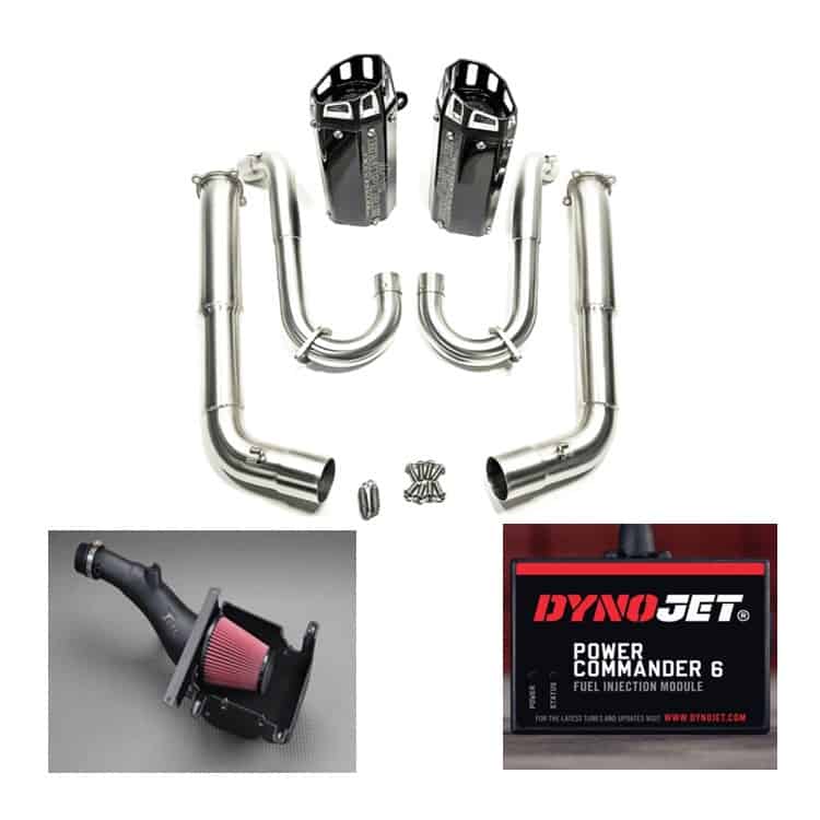 Empire industries yamaha raptor 700 2006-2014 dual exhaust big 3 power package with air box