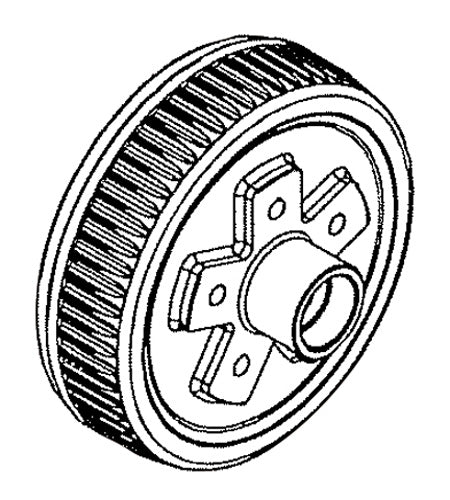 Reliable Mach Brake Drum 5 On 4-1/2 RL51009