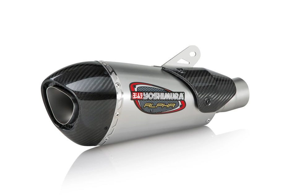 Yoshimura Yzf-R1/M/S 15-23 Race Alpha T Stainless 3/4 Exhaust,  Stainless Muffler 13141cp520
