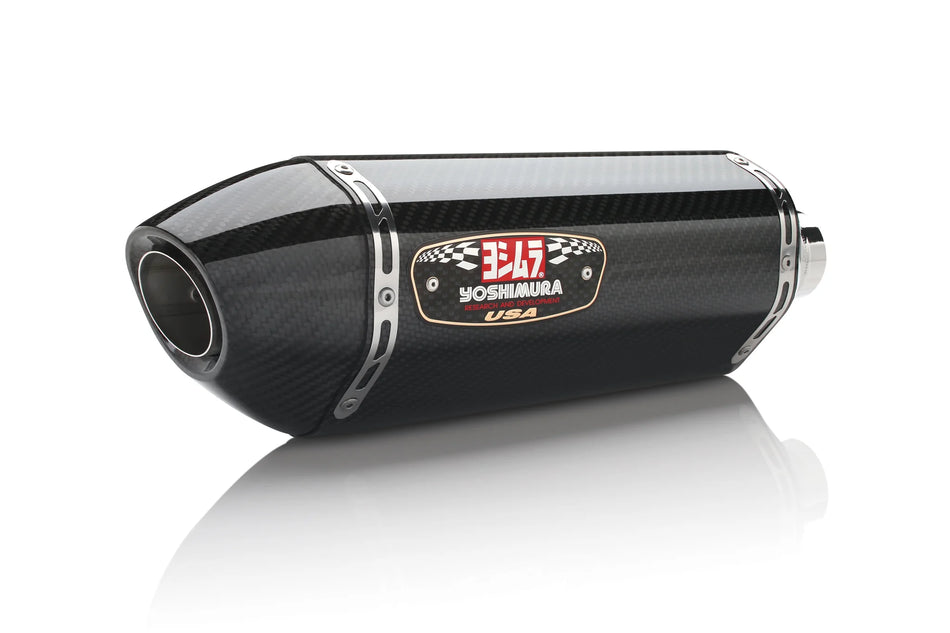 Yoshimura R-77 Stainless Slip-On Exhaust Carbon Gsxr600/750 11-24 11600e0220