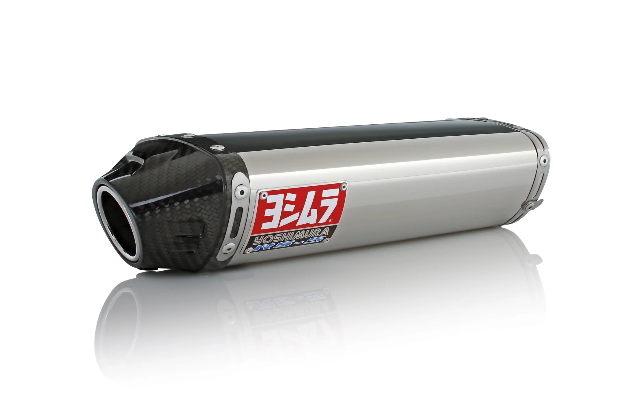 Yoshimura Zx-6r/Rr 05-06 Rs-5 Stainless Slip-On Exhaust, W/ Stainless Muffler