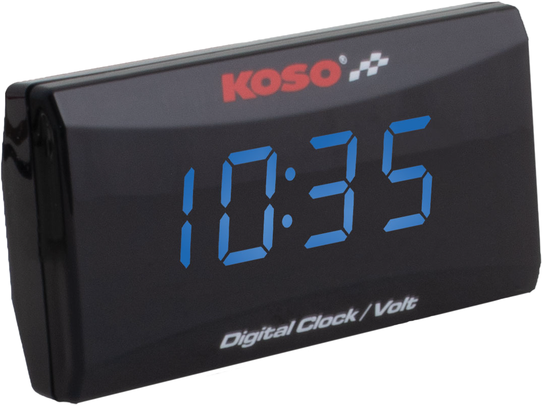 KOSOSuper Slim Clock / Volt Meter Blue DisplayBA024B50