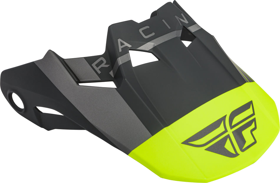 FLY RACING Formula Vector Helmet Visor Matte Hi-Vis/Grey/Black Xl-2x 73-47232X