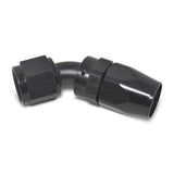 Russell Performance -8 AN Black 45 Degree Full Flow Hose End 610105