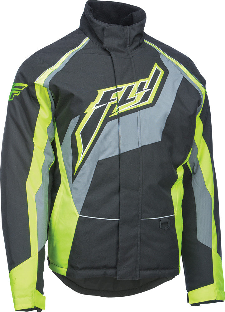 FLY RACING Outpost Jacket Black/Grey/Hi-Vis 3x #6152 470-40193X