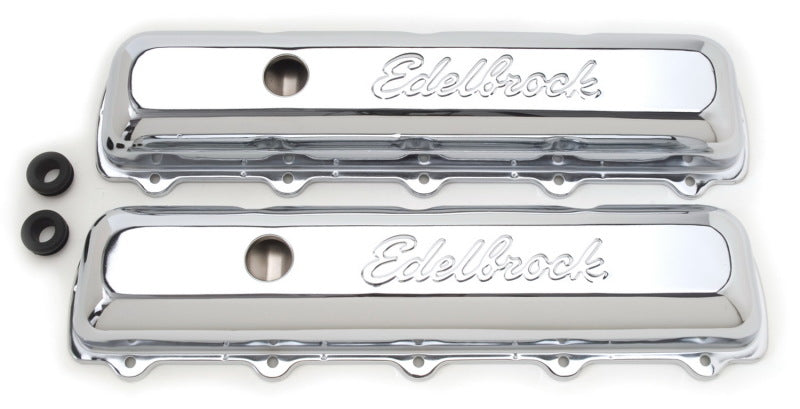 Tapa de válvula Edelbrock Signature Series Oldsmobile 350-455 CI V8 cromada