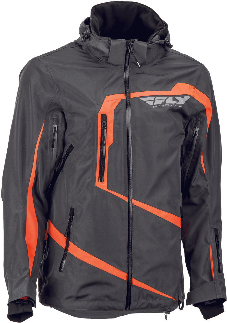 FLY RACING Fly Carbon Jacket Grey/Orange Lg 470-4048L
