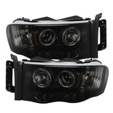 Spyder Dodge Ram 1500 02-05 03-05 Projector Headlights LED Halo LED Blk Smke PRO-YD-DR02-HL-BSM 5078384