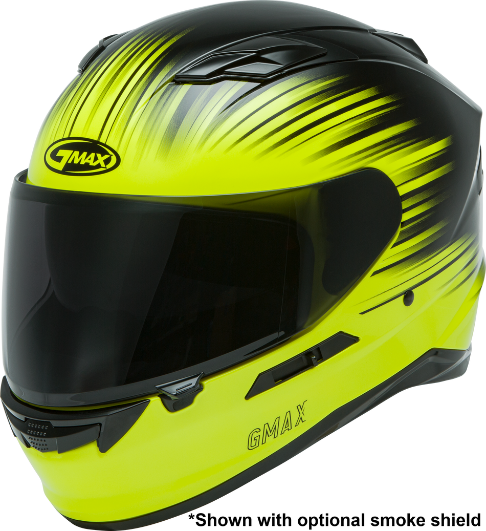 GMAX Ff-98 Full-Face Reliance Helmet Hi-Vis/Black Lg F1982686-ECE