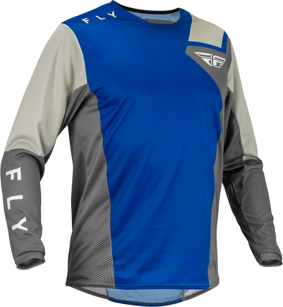 FLY RACING Kinetic Jet Jersey Blue/Grey/White Md 376-522M