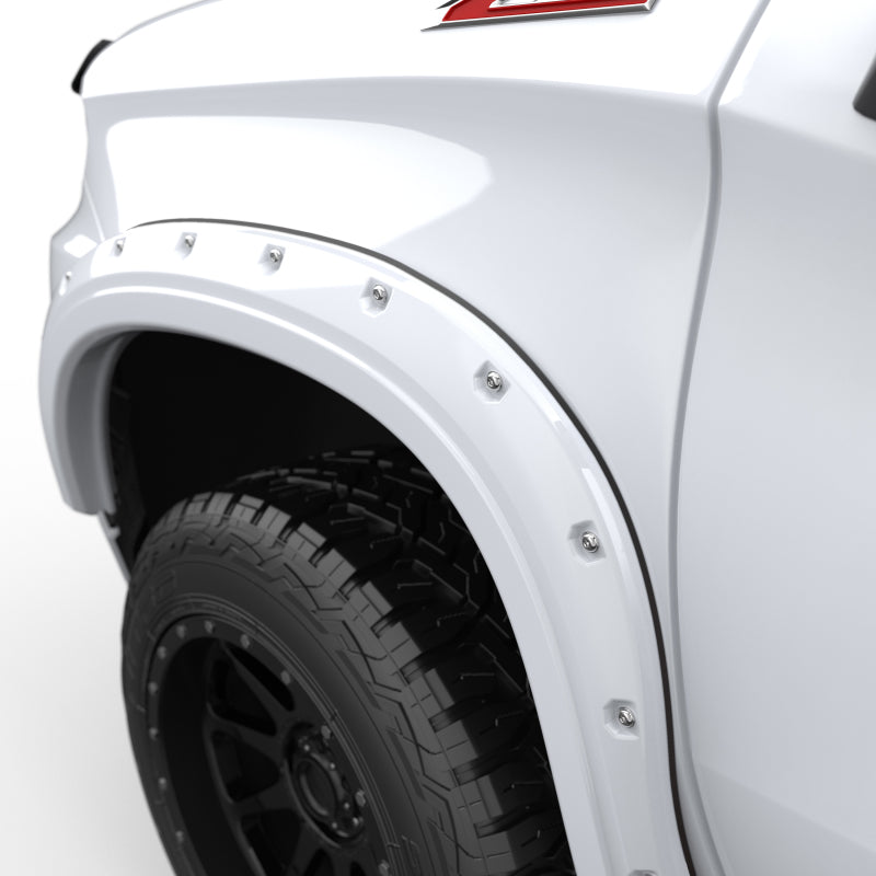 EGR 19-22 Chevrolet Silverado 1500 Summit White Traditional Bolt-On Look Fender Flares Set Of 4 791694-GAZ