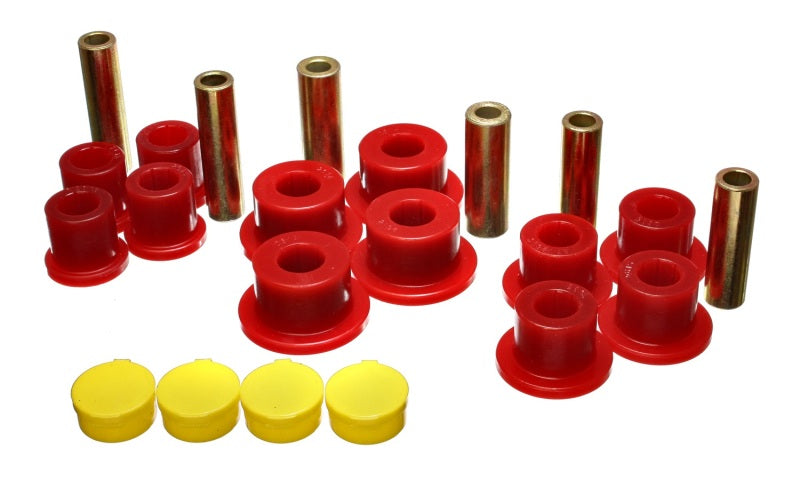 Energy Suspension 02-05 Dodge Ram 1500 2WD Red Rear Leaf Spring Bushing Set 5.2115R