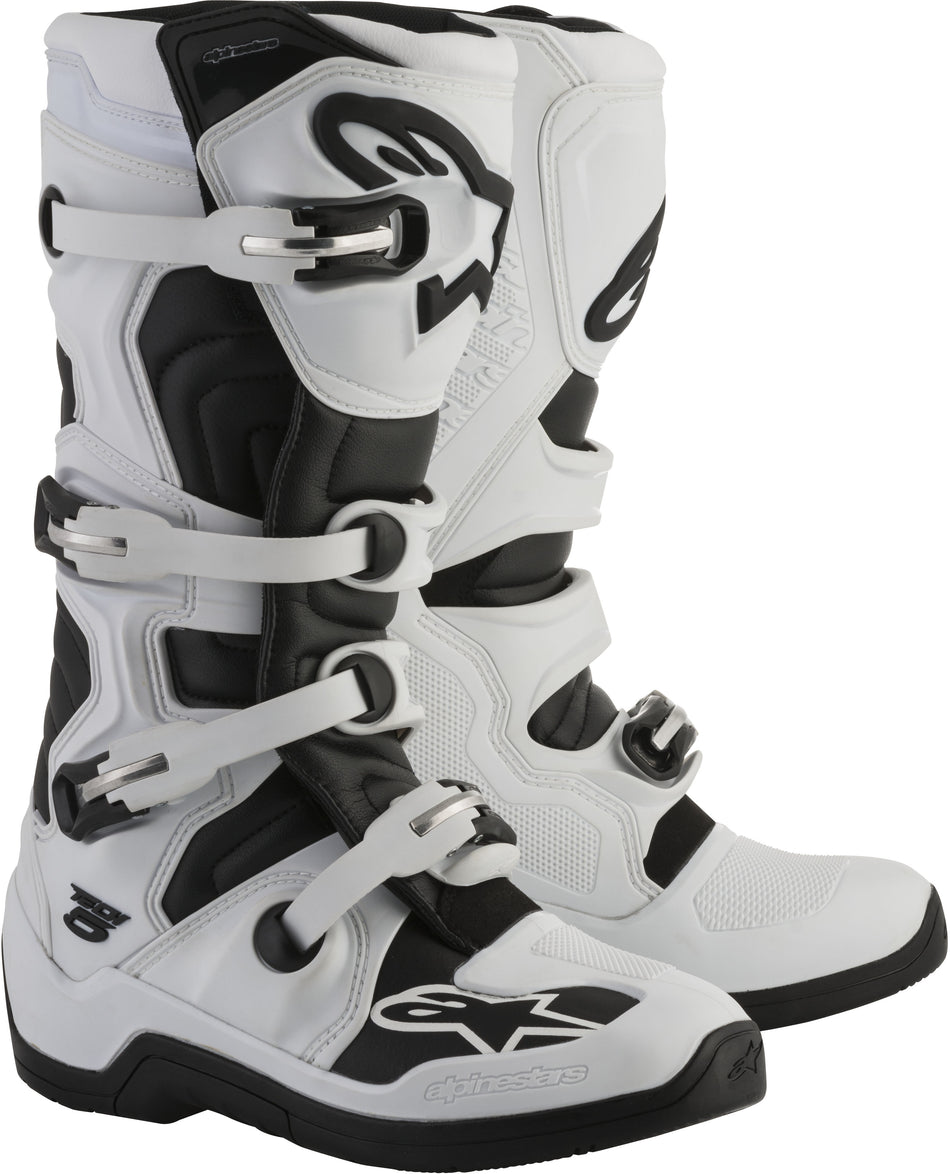 ALPINESTARS Tech 5 Boots White/Black Sz 06 2015015-21-6